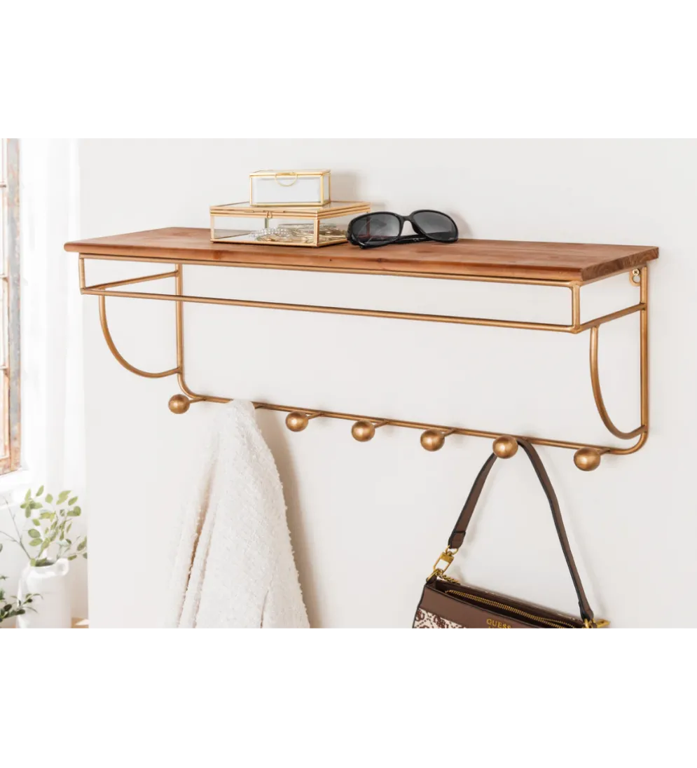Wieszak ścienny HERITAGE 80 cm drewno sosna