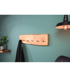 Wieszak ścienny Mammut 80 cm drewno akacja honey