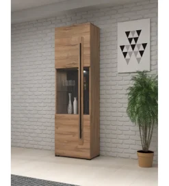 Witryna TULSA 60 cm w optyce dąb Grandson