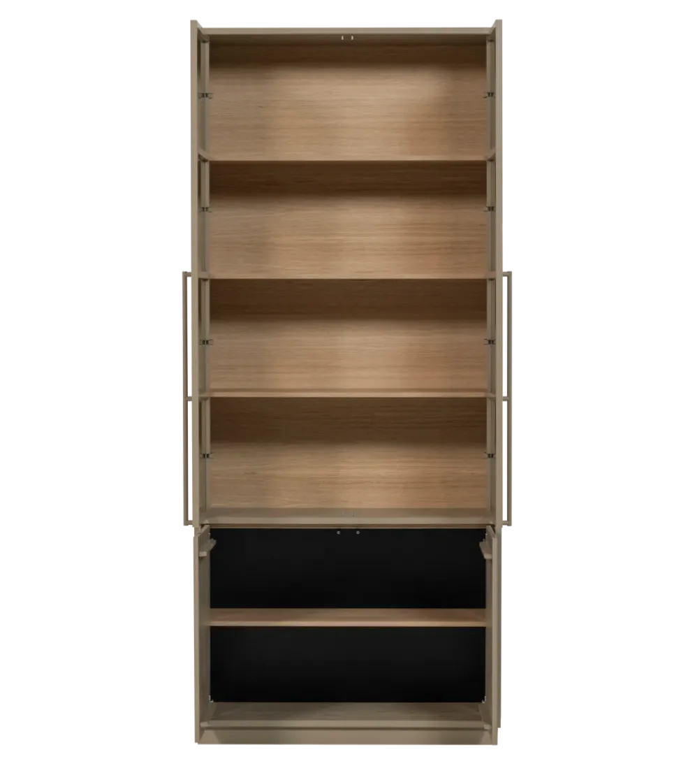 Witryna CASA 236 cm drewno sosny piaskowy
