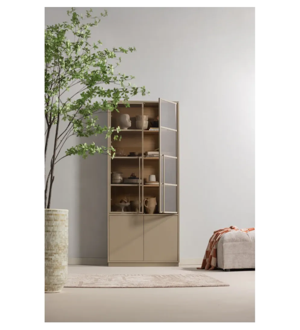 Witryna CASA 236 cm drewno sosny piaskowy