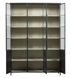 Witryna EXHIBIT 200 cm XL czarny