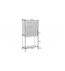 Witryna OLIMPIA 75 cm czarna