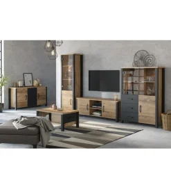 Witryna OLIN WM 101 cm w optyce świerku Appenzeller