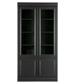 Witryna ORGANIZE 215 cm drewno sosna czarny mat