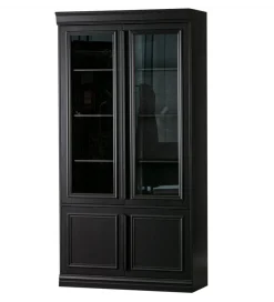 Witryna ORGANIZE 215 cm drewno sosna czarny mat