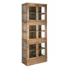 Witryna RECDANICO 201 x 80 cm naturalna
