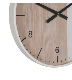 Zegar KUMINA 60 cm naturalny biały