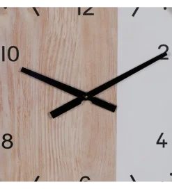 Zegar KUMINA 60 cm naturalny biały