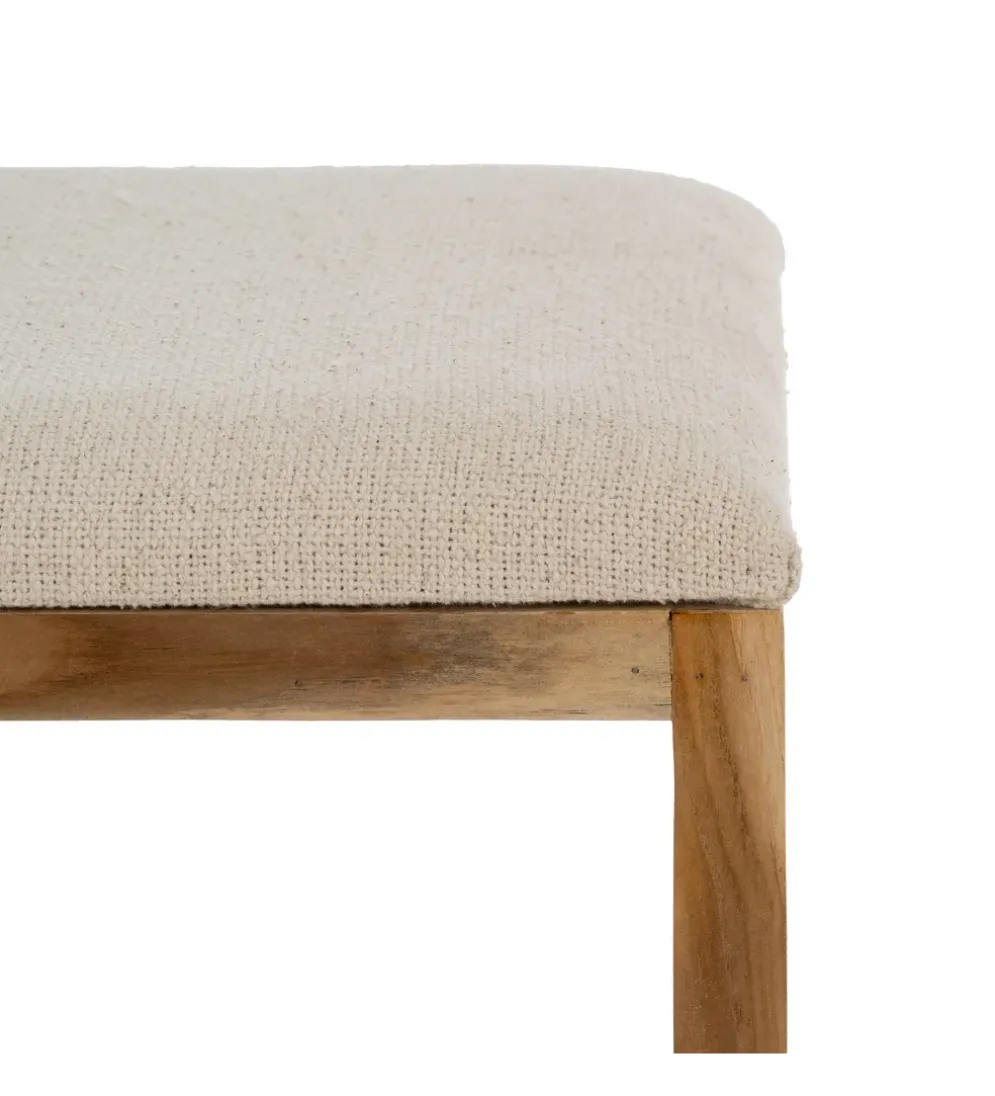 Zestaw 2 ławek BELLAMONTE 50 cm 41 cm drewno teak