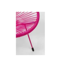 Zestaw fotel i stolik ACAPULCO MONO 85 i 50 cm różowe