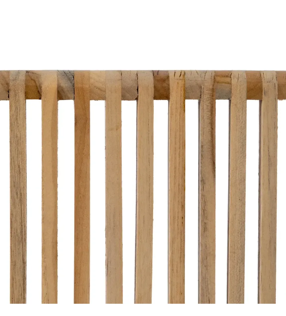 Zestaw 2 konsol BELLAMONTE 85 cm 75 cm drewno teak