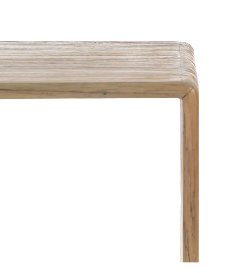 Zestaw 2 konsol BELLAMONTE 85 cm 75 cm drewno teak