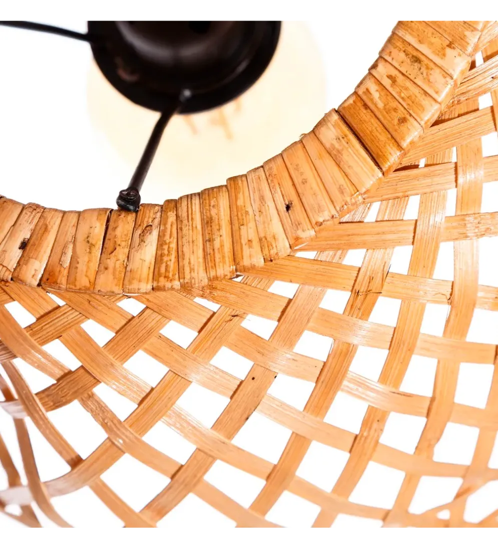 Zestaw 2 lamp wiszących WATEY 42 cm naturalne