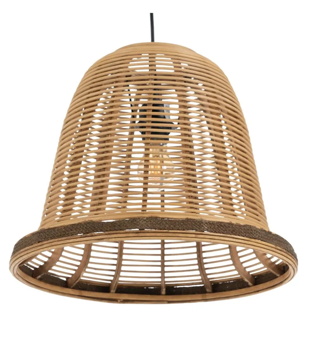 Zestaw 2 lamp wiszących WIESEM 41 i 33 cm naturalne