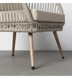 Zestaw ogrodowy DUNA sofa 153 cm dwa fotele 74 cm stolik 66 cm