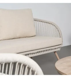 Zestaw ogrodowy DUNA sofa 153 cm dwa fotele 74 cm stolik 66 cm