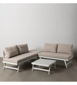 Zestaw ogrodowy KORNIO 3 sofy + stolik