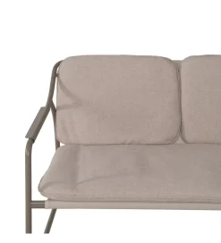 Zestaw ogrodowy OMAMA Szary 2 fotele + sofa + stolik