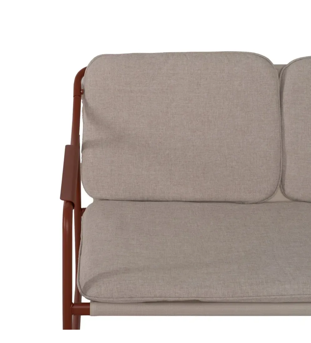 Zestaw ogrodowy OMAMA Terakota 2 fotele + sofa + stolik