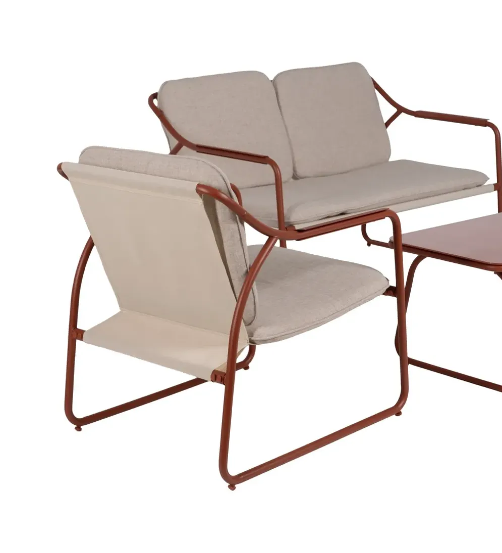 Zestaw ogrodowy OMAMA Terakota 2 fotele + sofa + stolik