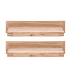 Zestaw 2 półki wiszące SALVADOR 90 cm w optyce dębu naturalny