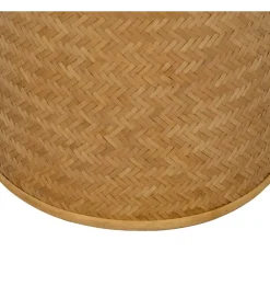 Zestaw 2 puf BROGLA z schowkiem 40 cm 35 cm ratan