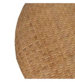 Zestaw 2 puf BROGLA z schowkiem 40 cm 35 cm ratan