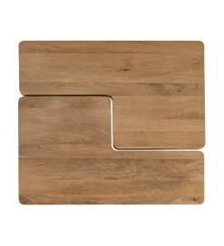 Zestaw 2 stolików kawowych ASANA 120 cm drewno mango