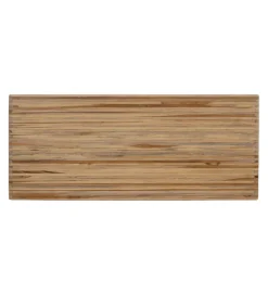 Zestaw 2 stolików kawowych BELLAMONTE 85 cm 75 cm drewno teak