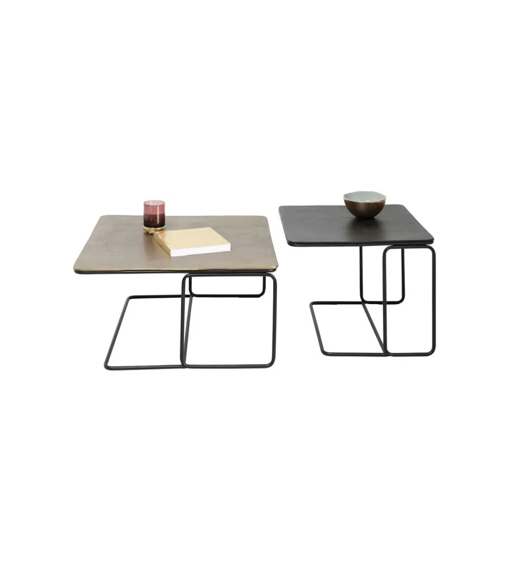 Zestaw 2 stolików kawowych DIEGO 70 cm