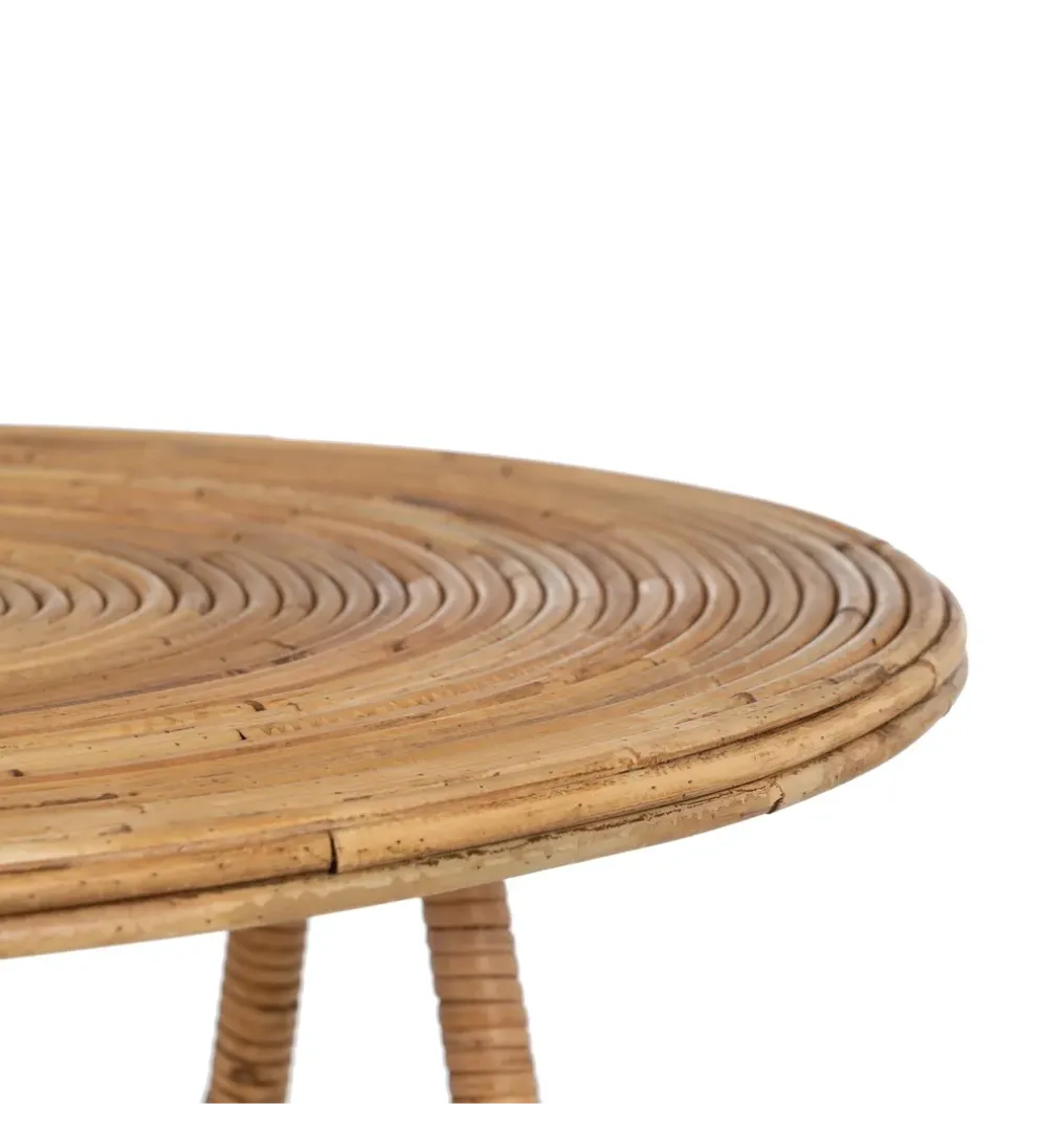 Zestaw 2 stolików kawowych MEGORY 60 cm 39 cm ratan