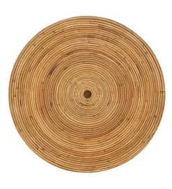 Zestaw 2 stolików kawowych MEGORY 60 cm 39 cm ratan