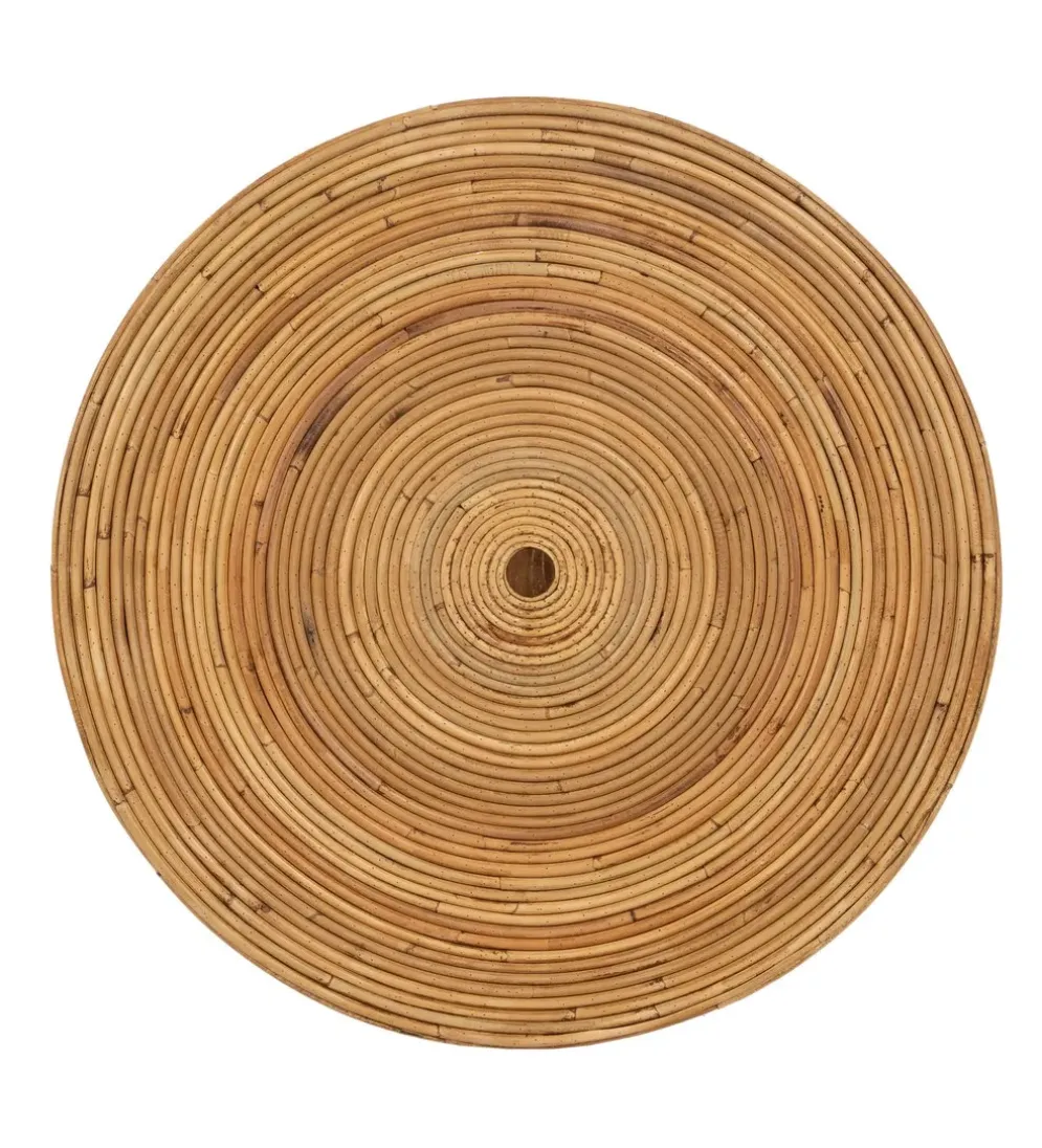 Zestaw 2 stolików kawowych MEGORY 60 cm 39 cm ratan