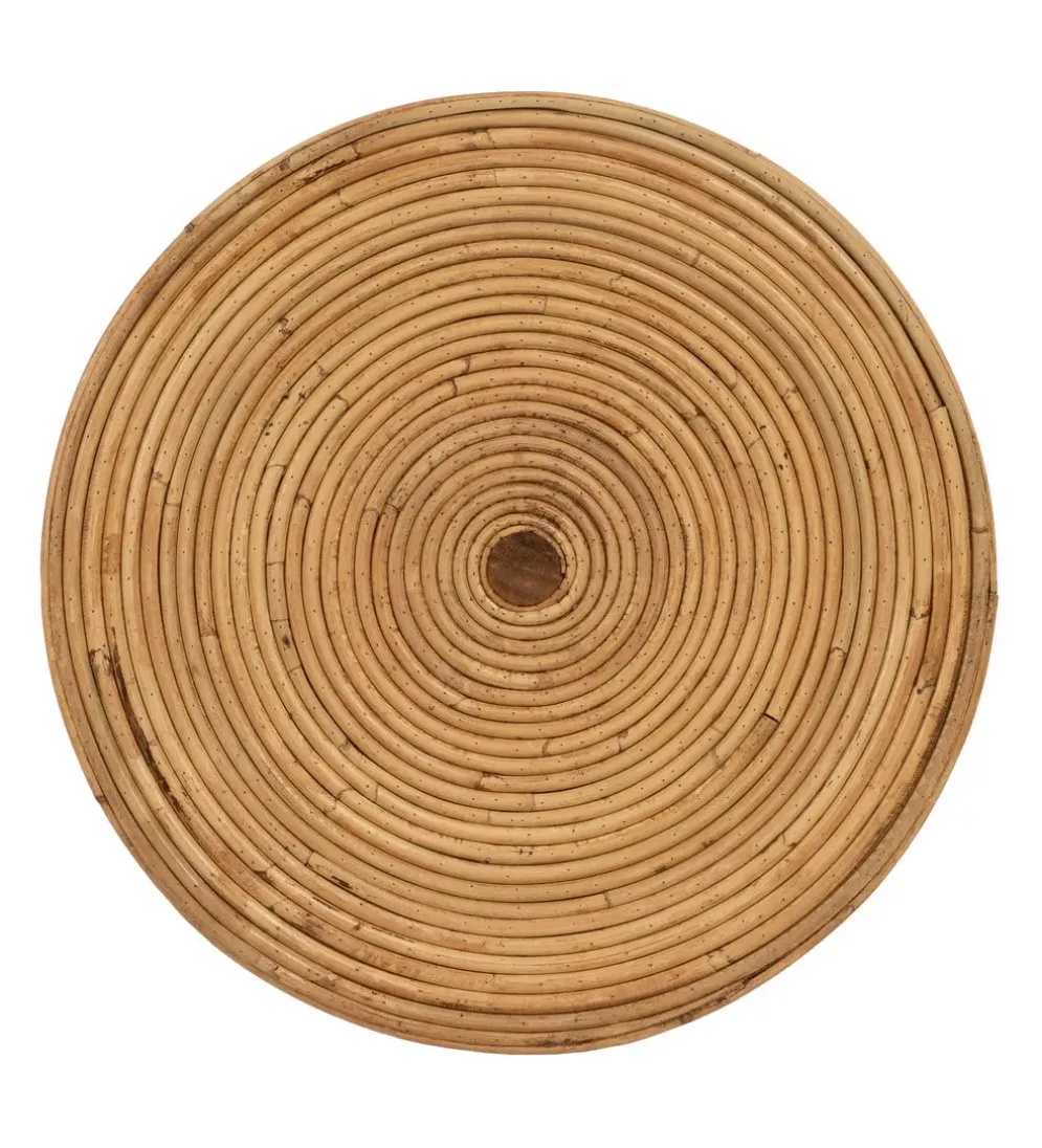 Zestaw 2 stolików kawowych MEGORY 60 cm 39 cm ratan