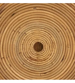 Zestaw 2 stolików kawowych MEGORY 60 cm 39 cm ratan