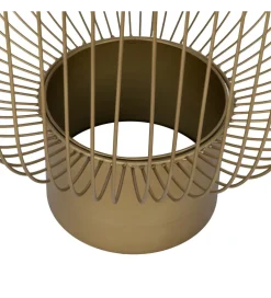 Zestaw 2 stolików kawowych RAG 50 cm 42 cm złote