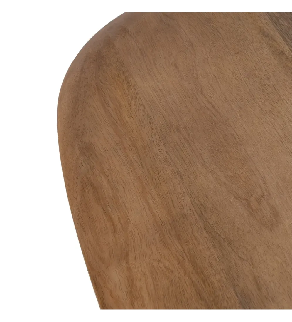 Zestaw 2 stolików kawowych RAGER 90 cm 70 cm drewno mango