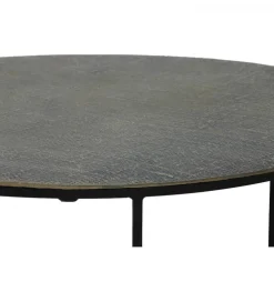 Zestaw 2 stolików kawowych RENGO 61 cm 76 cm antyczny brąz