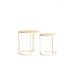 Zestaw 2 stolików kawowych SADAR 50 cm 52 cm