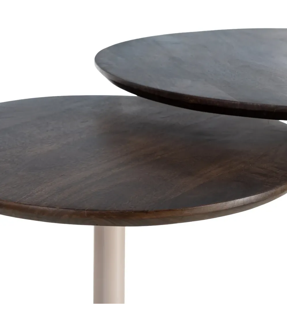 Zestaw 2 stolików kawowych TEKAN 80 cm