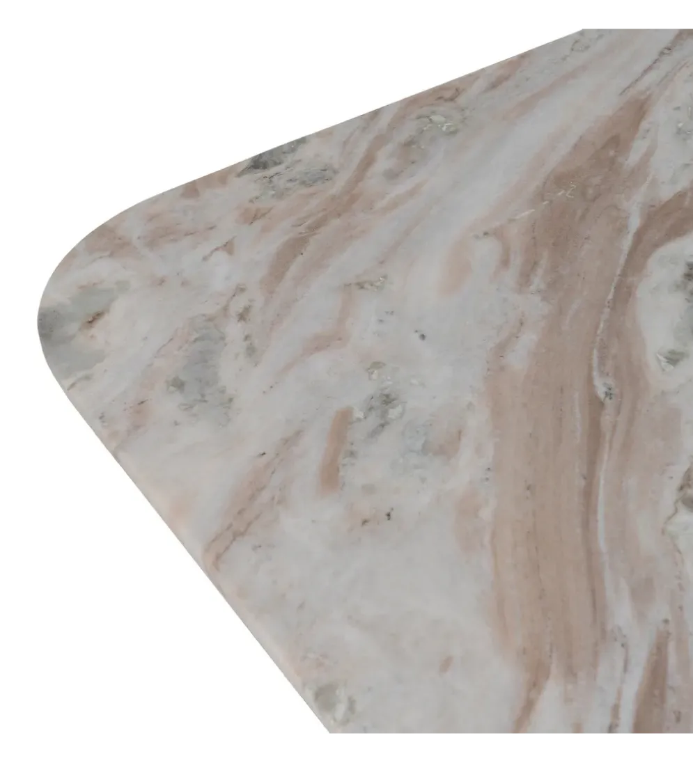 Zestaw 2 stolików kawowych UGUP 100 cm i 80 cm marmur