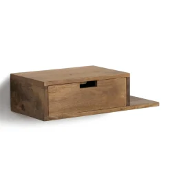 Zestaw 2 Stolików nocnych wiszących NOHENY 55 cm drewno mango