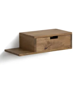 Zestaw 2 Stolików nocnych wiszących NOHENY 55 cm drewno mango