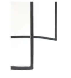 Zestaw 2 stolików TALCA 75 cm 67 cm nikiel