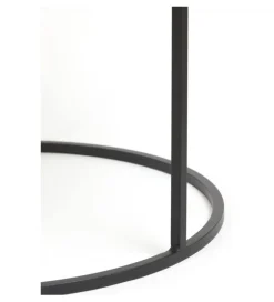 Zestaw 2 stolików TALCA 75 cm 67 cm nikiel